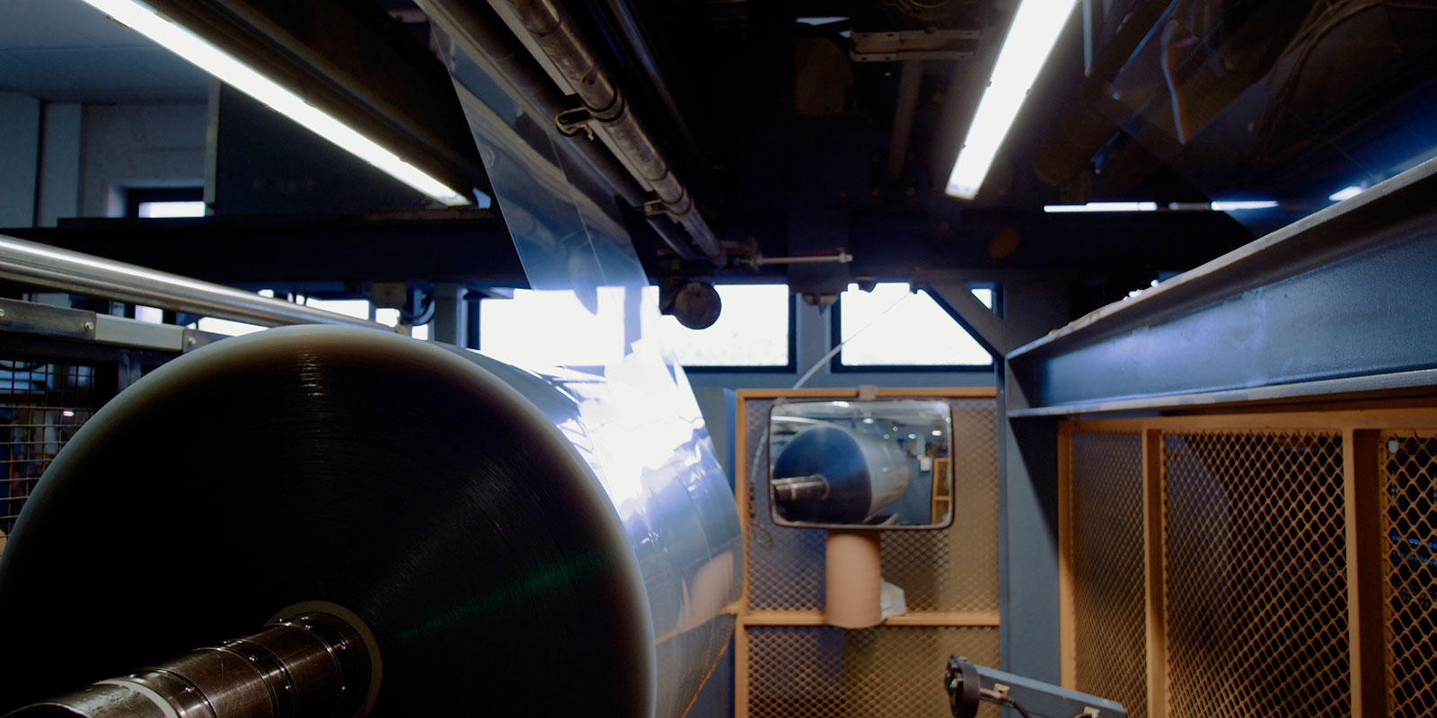 rullo film in polietilene riciclato r-PET trasparente